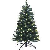 Xenotec PE-BM120 Künstlicher Weihnachtsbaum mit Beleuchtung Tanne LED Grün mit Ständer