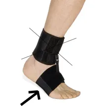 Sporlastic Foot-Up Barfuß Fußbandage 1 Schwarz