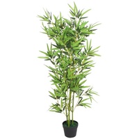 vidaXL Künstliche Bambuspflanze mit Topf 120 cm Grün