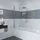 IMPTS Duschwand für Badewanne 100x140cm, 2-teilig, Badewannenaufsatz, Faltwand Duschtrennwand Duschabtrennung, 6mm ESG-Nano Glas