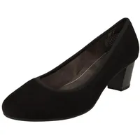 Jana Damen Pumps mit Blockabsatz Vegan, Schwarz (Schwarz), 39 EU