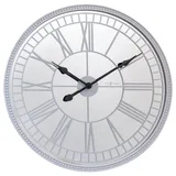Nextime Large Wall Clock 56 cm-Silent-White/Mirror-Glass Cleopatra's Mirror