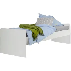 Bett WIMEX "Joker Gästebett", weiß, B:95cm L:204cm, Betten, Bettgestell, Liegefläche 90x200cm, mit höhenverstellbaren Seitenteilen