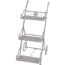 moebel-direkt-online Blumentreppe Gerhard 60 x 30 cm Grau