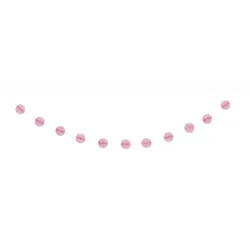 Mini Wabenball Girlande rosa
