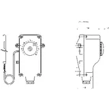 Afriso Gehäusethermostat mit Kapillarleitung 2000 mm,