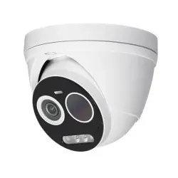 Indexa 29302 IP-Kamera 5MP Netzwerk-Hybrid-Wärmebildkamera, Thermalkamera, Kugel, KI, PoE weiß NWD6902T