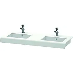 Duravit DuraStyle Waschtisch-Konsole DS829C01818 55x80x10cm, 2 Ausschnitte, weiß matt