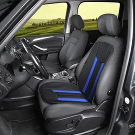 Walser Sitzauflage Hastings Plus, Auto-Sitzaufleger schwarz/blau