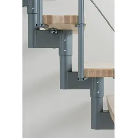 Minka Mittelholmtreppe Style 35 304 cm Edelstahl/Holz