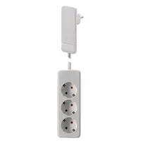 Bachmann Flat Plug CEE7/7 weiss, 1,6m 3xCEE7/3