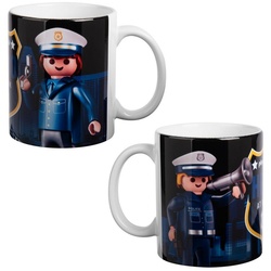 United Labels® Tasse Playmobil Tasse – City Action Polizei Kaffeetasse aus Keramik 320 ml, Keramik bunt
