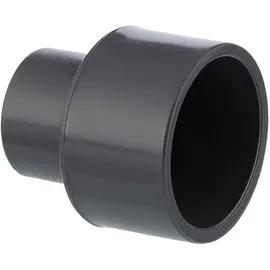 Mega Group PVC Reduziermuffe 125/110 x 63 mm Klebestutzen/Klebemuffe x Klebemuffe 16 bar, grau
