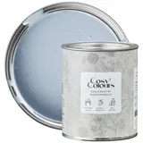 MissPompadour Kreidefarbe Dawn Blue - Holzfarbe, Holzlack matt innen 750ml, Kreidefarbe für Holz, Metall, Kunststoff - CosyColours Blautöne blau