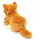 Teddy-Hermann Katze liegend rot 20 cm - Beige