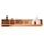 möbelando Wandboard >WZ-0315< (BxHxT: 150x30x22 cm) in Natur geölt - 150x30x22 (BxHxT)