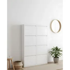 VCM Pisa 101 x 140 x 16 cm 8 Klappen weiß / weiß