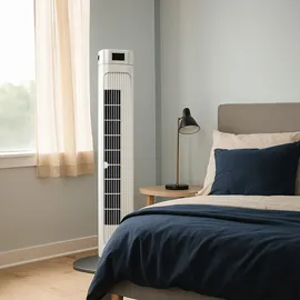 V-Tac Turmventilator 30 cm Standventilator Weiß