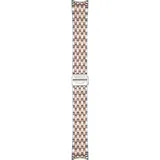 Mido - Edelstahl Baroncelli Iii Zweifarbiges Uhrenmetallband (grau/rosa), Baronce M605015597 - Grey/Rose gold