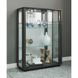 VCM Vitrine Sintalo 60 x 25 x 80 cm Schwarz