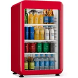 Klarstein Audrey Evo Getränkekühlschrank 95 L – Getränkekühler Mit Glastür, Led-beleuchtung, Einstellbare Temperatur 0–10 °c, 3 Regalböden, Leiser Betrieb