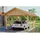 SKANHOLZ Einzelcarport Schwarzwald 4,24 x 6,00 m unbehandelt mit Dachlattung