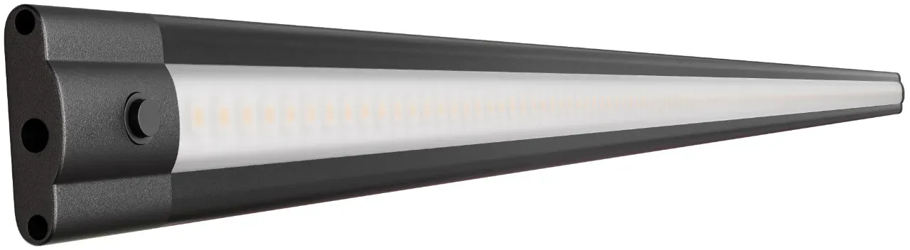 ledscom.de LED Unterbauleuchte {system} {farbefinish}, {lichtfarbe}, {ang_farbtemp}, flach , {breitecm}, {ang_nutzlichtstrom}, {ang_leistung_einzustand}, {betriebsspannung}, Schalter, Stecksystem ATOM, {schutzart}, Netzteil erforderlich (nicht enthalten)