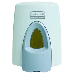Rubbermaid Seifenspender mit antimikrobiellem Schutz | 400ml, HxBxT 11,2x5,9x5,9cm | Weiß Grau von PROREGAL