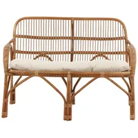 VCM ebuy24 Nella Gartensofa mit Gartenkissen 2 Person Natur