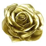 Flowerbox Wachsrose 12er-Set - goldfarben