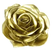 Flowerbox Wachsrose 12er-Set - goldfarben