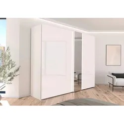 rauch ORANGE Schwebetürenschrank Formes Dekor Weiß