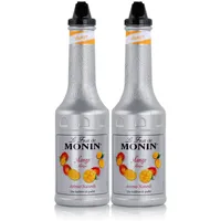 Monin Fruchtpüree Mix Mango 1L - Für Cocktails Milchshakes (2er Pack)