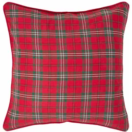 Homescapes Kissenbezug Edward 60 x 60 cm Rot