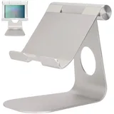 Beufee Laptop-Ständer, Verstellbarer Winkel, Laptop-Halterung, Zusammenklappbar, Tablet-Ständer, Halterung, Tragbares Bürozubehör, Telefon-Halterung, Ständer Für Schreibtisch, Silber