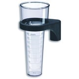 TFA Dostmann Analoger Regenmesser, 47.1006, wetterbeständig, robust, Niederschlagsmesser, transparent, L 82 (86) x B 82 (116) x H 202 mm, Schwarz