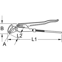 BERYLLIUMplus Eckrohrzange 2"