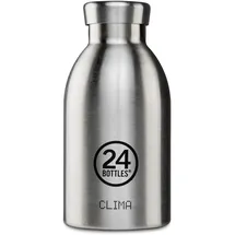 24Bottles Clima brushed steel 0,33 l