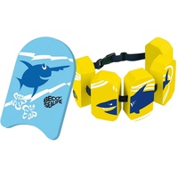 Beco Sealife Schwimmbrett mit Schwimmgürtel blau/gelb Wassersport Kinder Aqua