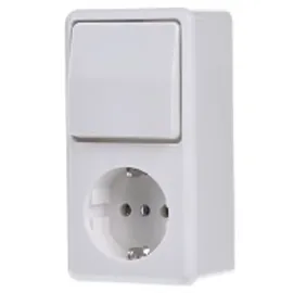 Jung 676AWW Elektroschalter Rocker switch Weiß (676AWW) - mit Wechselschalter, 250 V