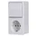 Jung 676AWW Elektroschalter Rocker switch Weiß (676AWW) - mit Wechselschalter, 250 V