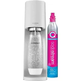 Sodastream Terra white + PET-Flasche 1 l + Zylinder