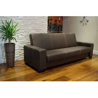 Echtleder Sofa Couch mit Schlaffunktion und Bettkasten Echt Leder Rindsleder