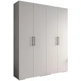 abiks möbel Drehtürenschrank INOVA 200 x 236,7 x 47 cm Schwarz/Weiß