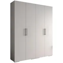 abiks möbel Drehtürenschrank INOVA 200 x 236,7 x 47 cm Schwarz/Weiß