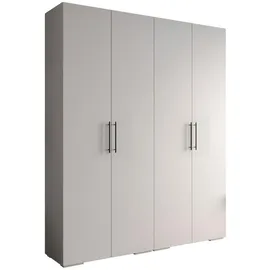 abiks möbel Drehtürenschrank INOVA 200 x 236,7 x 47 cm Schwarz/Weiß