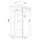 masseno Drehtürenschrank MANTI 71 x 188 x 71 cm Weiß