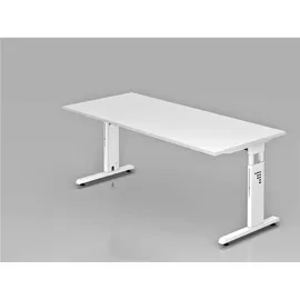 Hammerbacher Schreibtisch VOS19/W/W weiß/weiß