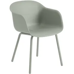 Muuto - Fiber Outdoor Armlehnstuhl, dusty green