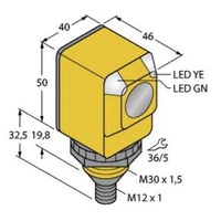 Turck Opto Sensor Q40SP6FF400Q